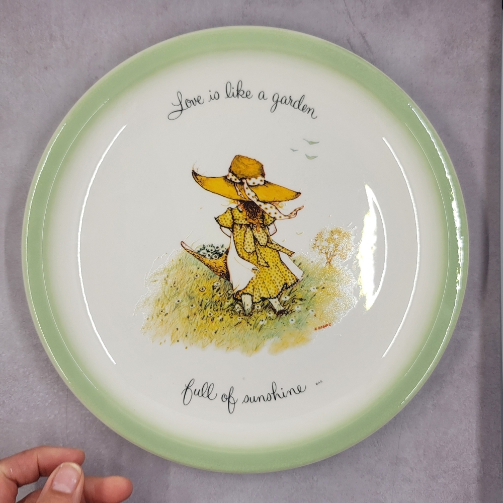 Holly Hobbie collectible plate 1 of 2. Buy both- 2 for $40!! See other listing